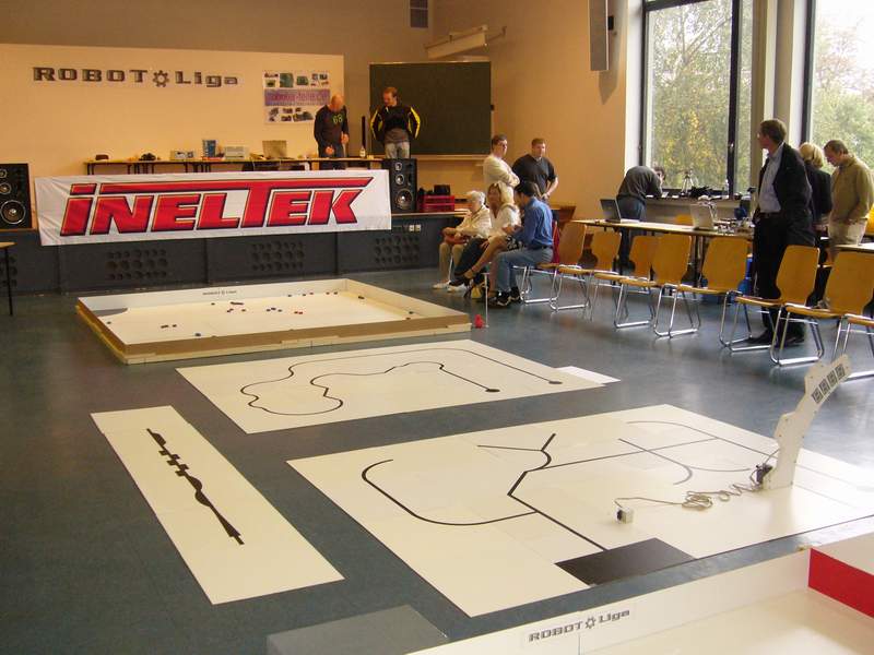 die Arenen sind aufgebaut